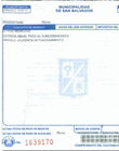 Recibo de pago de licencia por funcionamiento